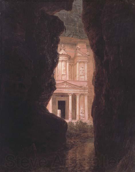 Frederic E.Church El Khasneb,Petra Spain oil painting art